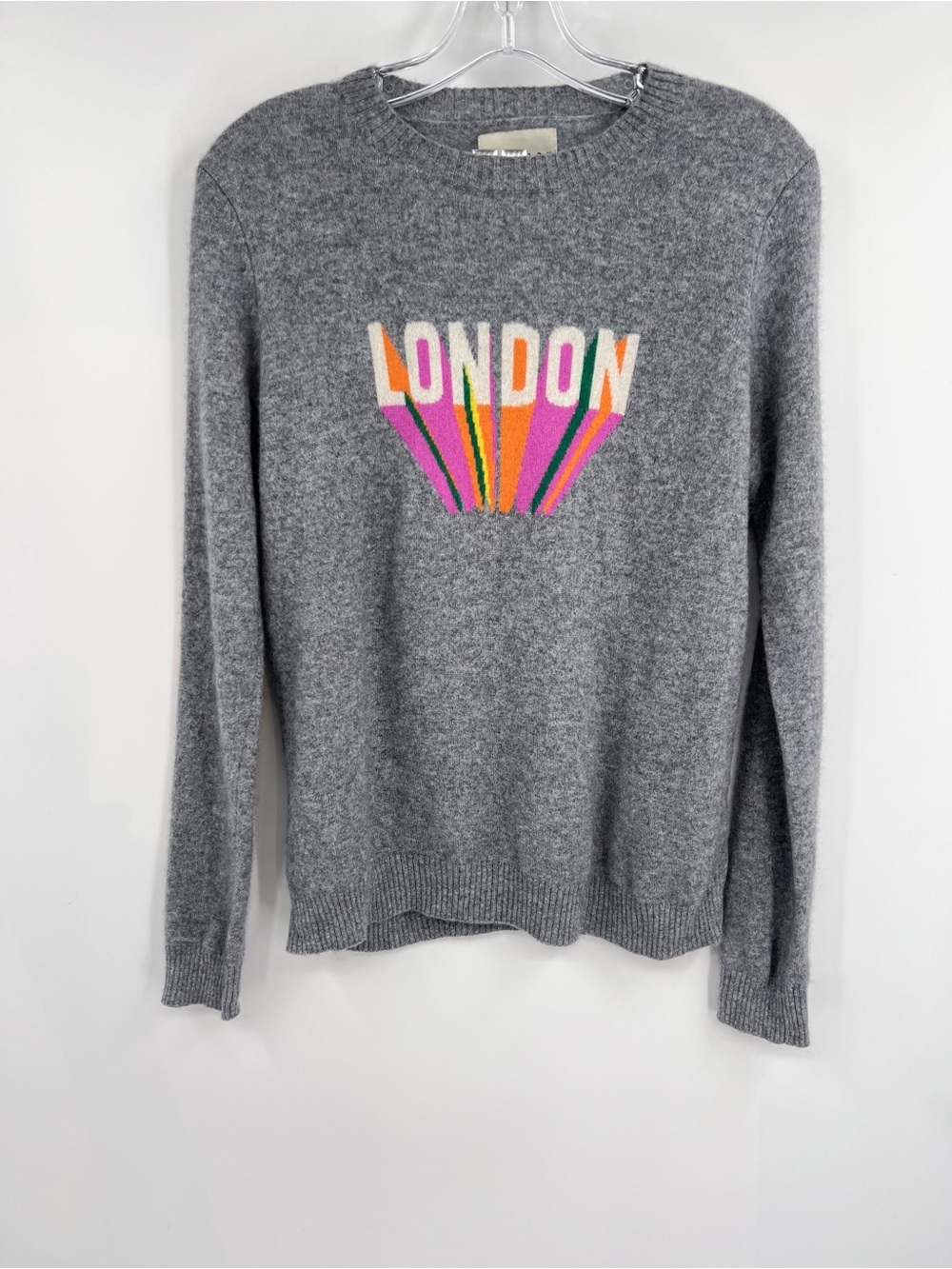 Jumper 1234 cashmere sweater London Graphic Crewneck S (2)